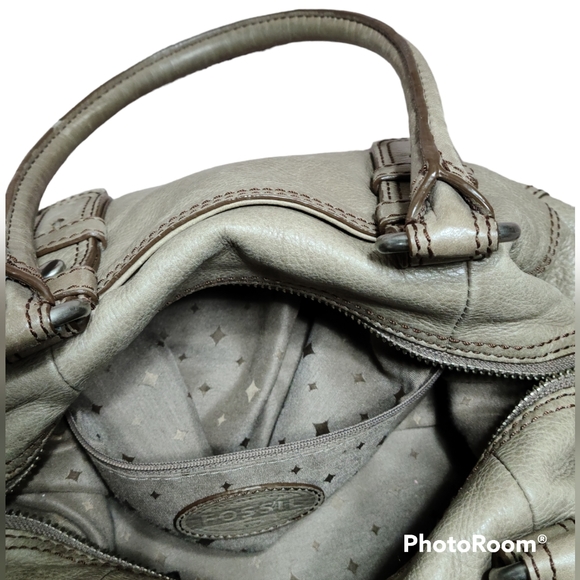 FOSSIL Maddox Leather Satchel Handbag Women's Multi Pockets Purse - Picture 11 of 16